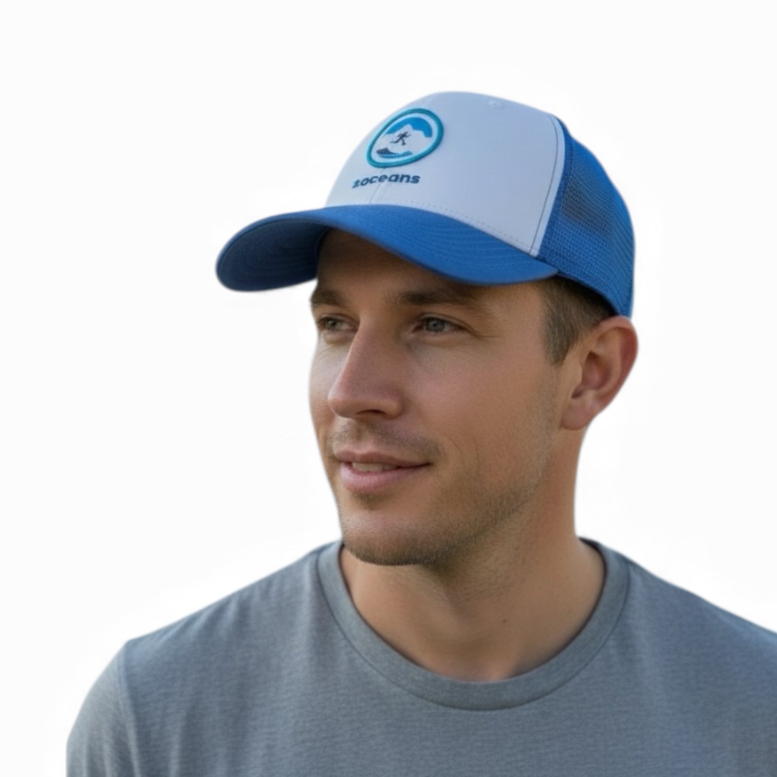 2oceans Blue Trucker Hat